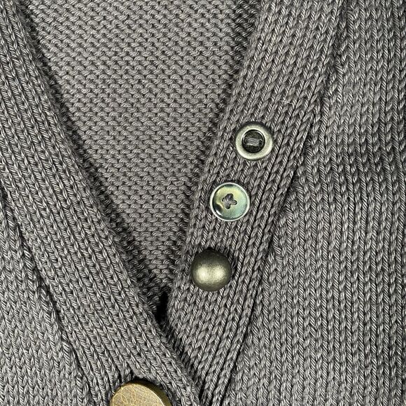 Pure Handknit Cardigan Sweater Lagenlook Boho Artsy Minimalist Women's Sz L/XL - Picture 8 of 12